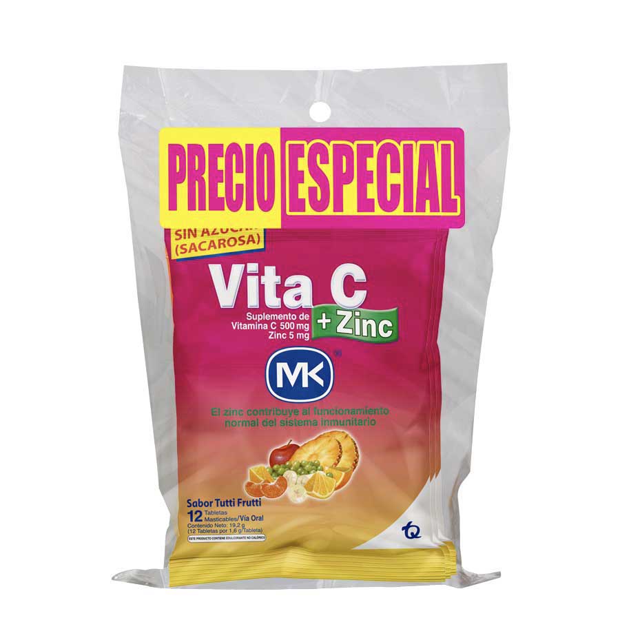 Imagen de Vitamina Vita-c Frutas 500 Mg Tableta Masticable 4