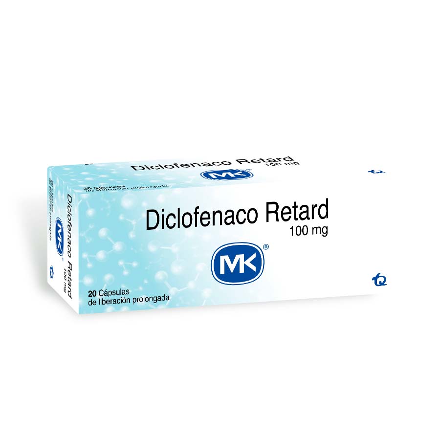 Imagen para  DICLOFENACO SODICO 100 mg TECNOQUIMICAS x 20 Cápsulas                                                                          de Pharmacys