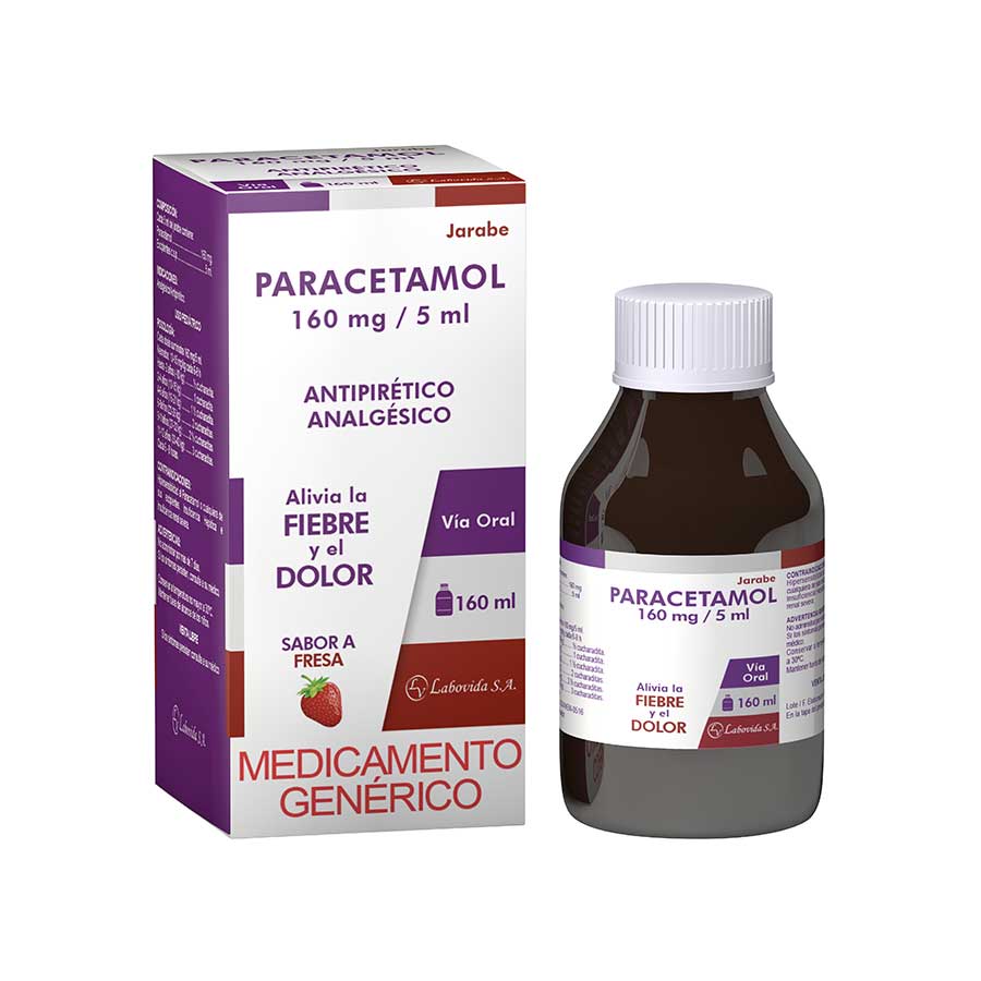 Imagen de Paracetamol 160mg/5ml labovida jarabe