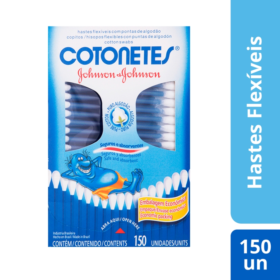 Imagen de Cotonete johnson&johnson plegadiza 150 u
