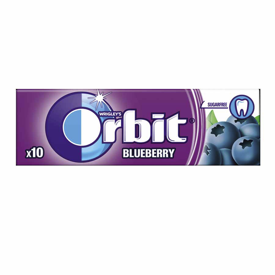 Imagen de  Chicle sin Azúcar ORBIT Arándano Arándano 94649 10 piezas