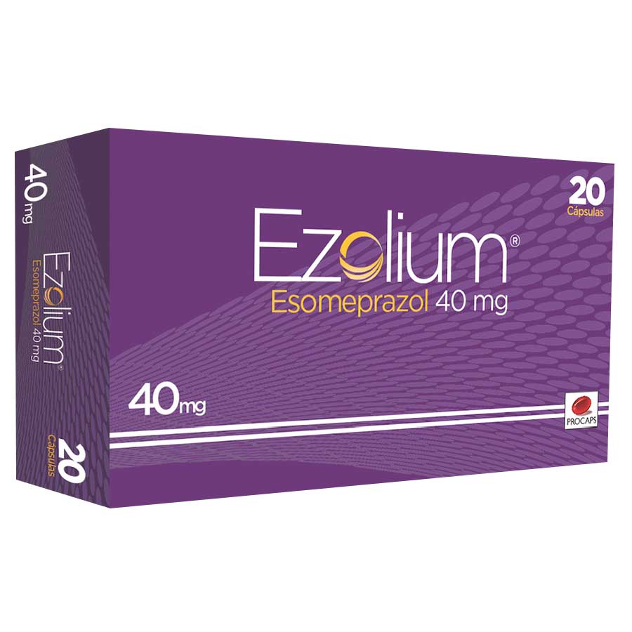 Imagen de  EZOLIUM 40 mg RODDOME x 20 Cápsulas