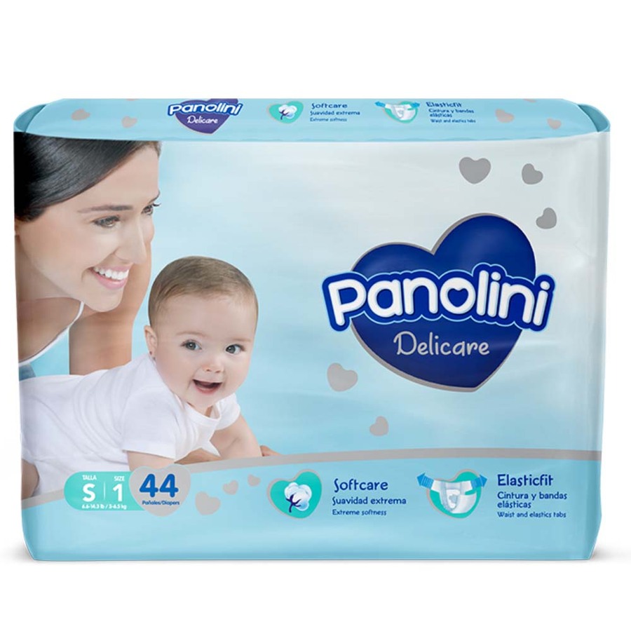 Imagen de Pañal panolini delicare small 44 unidades