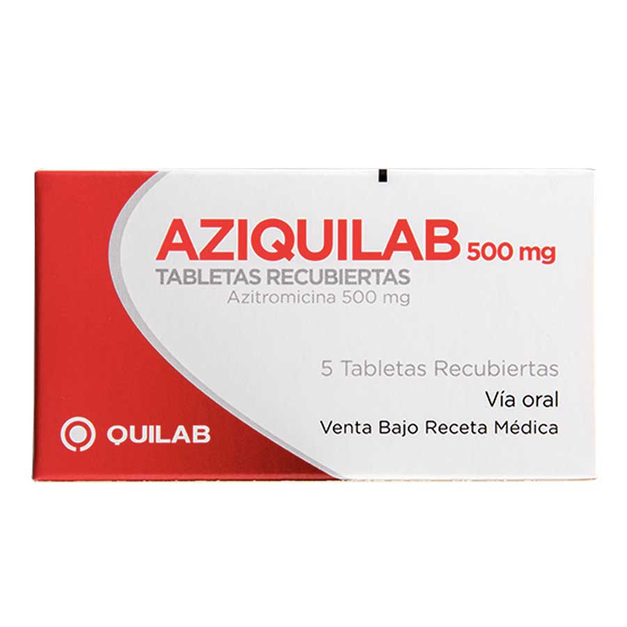 Imagen de  AZIQUILAB 500 mg x 5 Tabletas Recubiertas