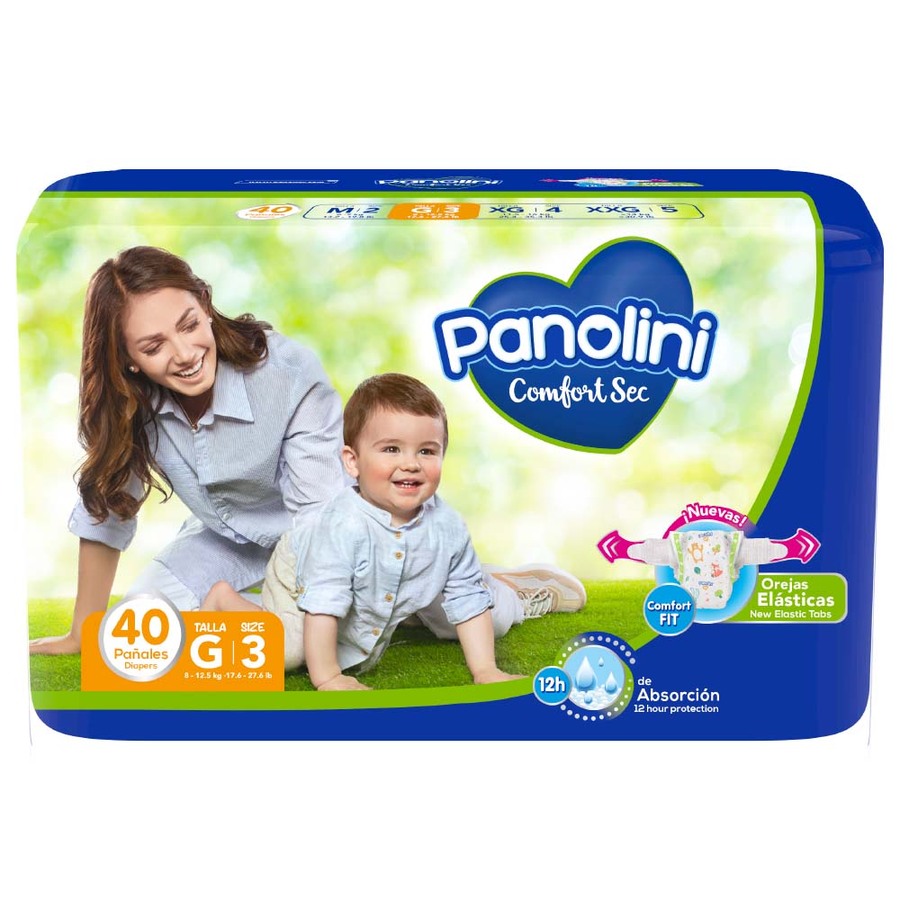 Imagen de Pañal panolini comfort sec large 40 unidades