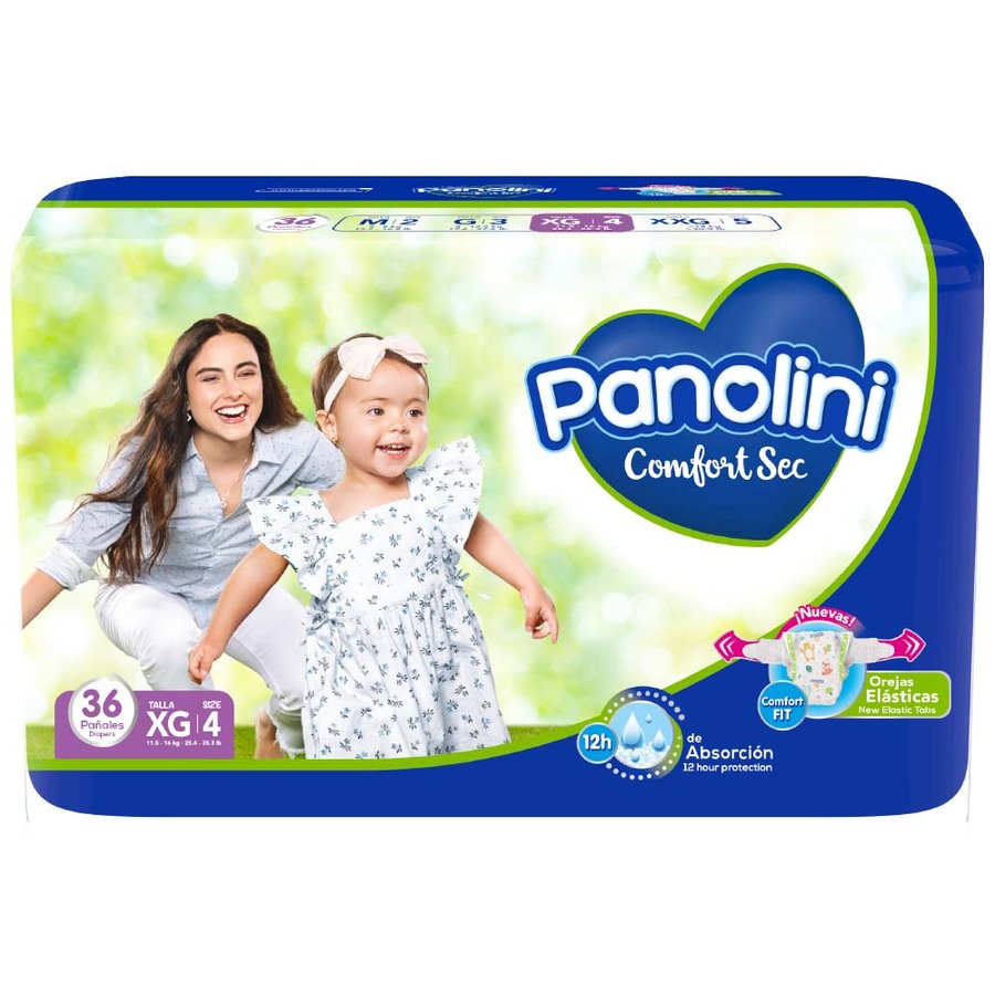 Imagen de Pañal Panolini Comfort Sec X-large 36 Unidades