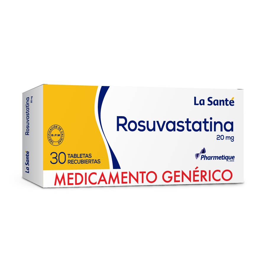 Imagen de  ROSUVASTATINA 20 mg x 30 Tabletas Recubiertas