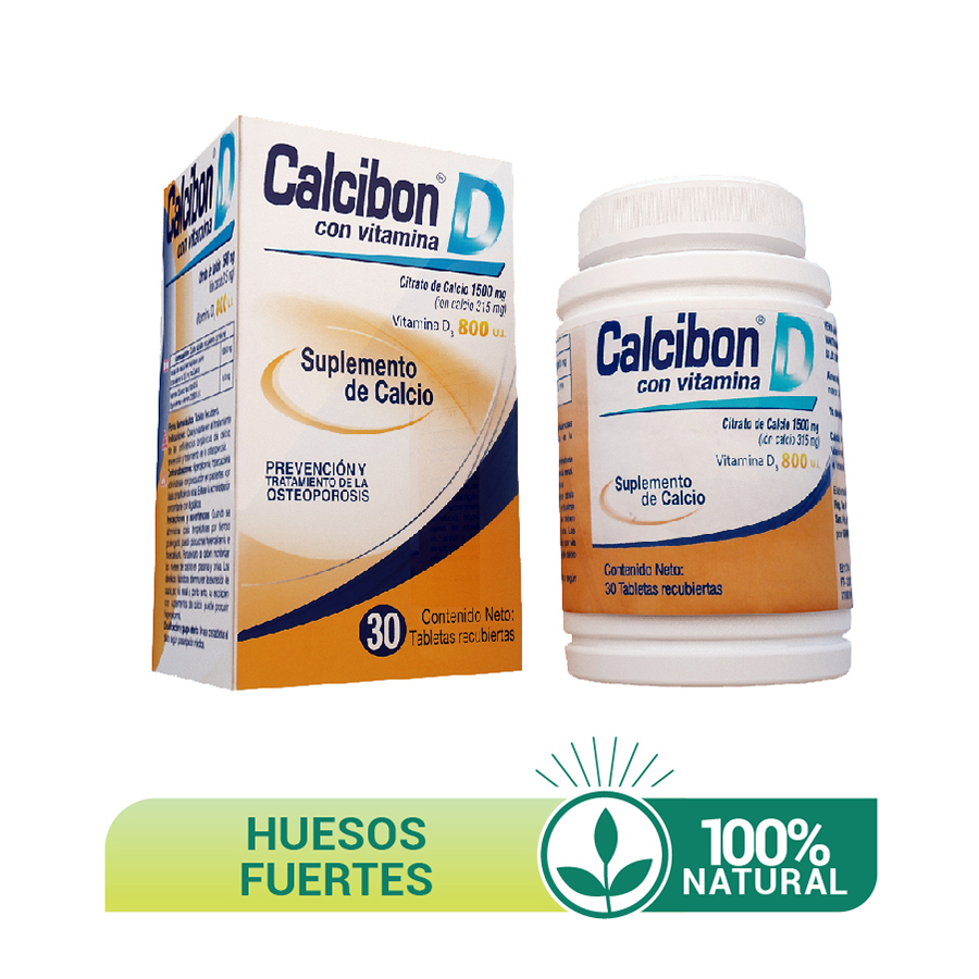 Imagen de Calcibon 1500 mg x 800 ui tableta x 30