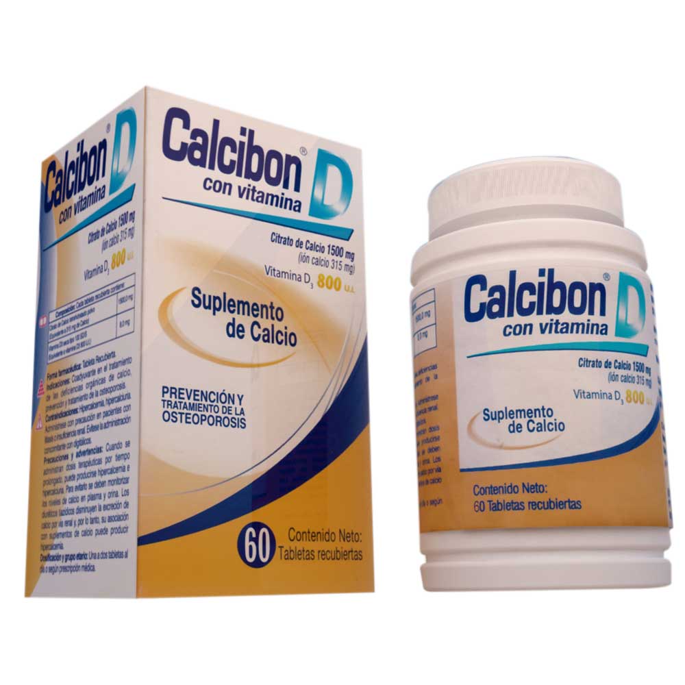 Imagen de Calcibon 1500 g x 800 ui tableta x 60