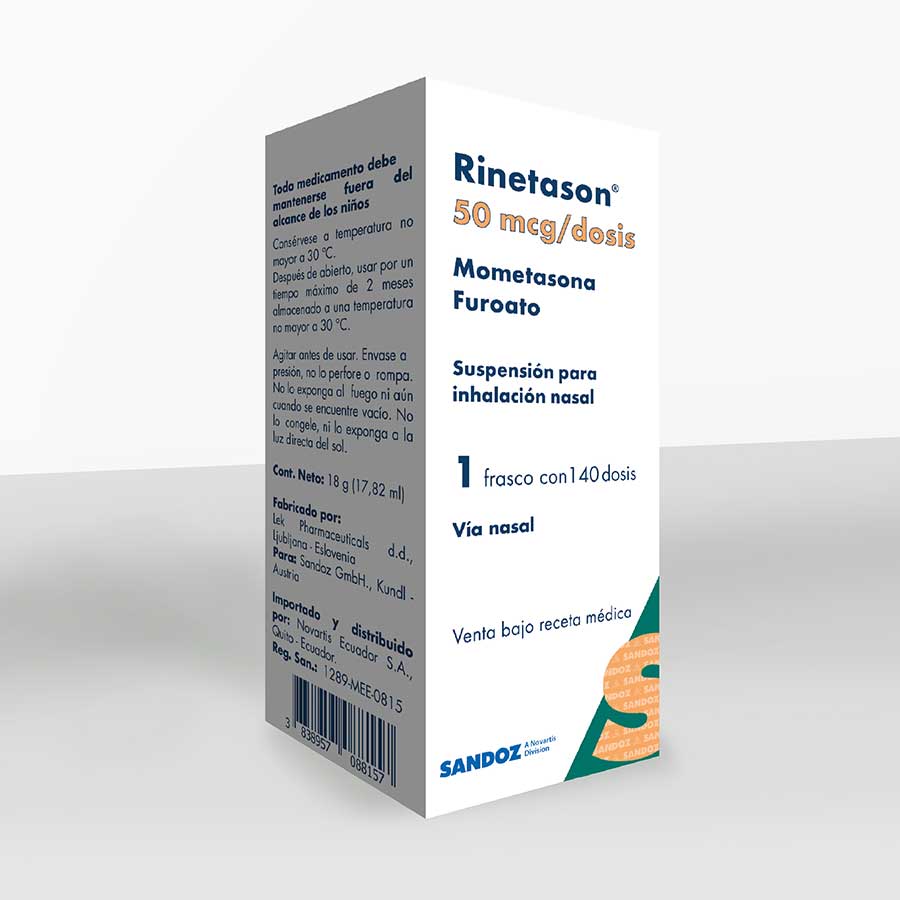 Imagen de  RINETASON 50 mcg NOVARTIS Spray Nasal