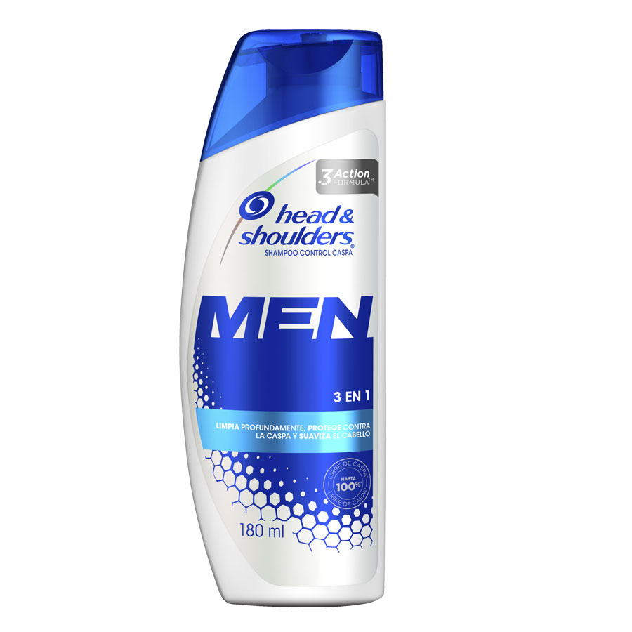 Imagen de Shampoo head&shoulders men 3 en 1 180 ml