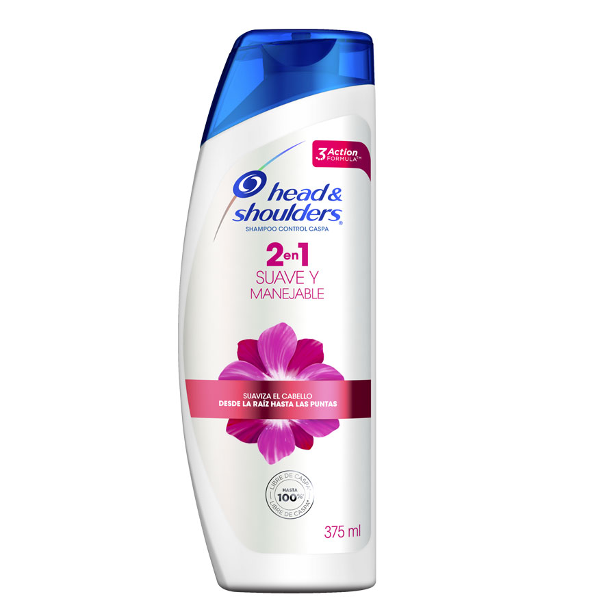 Imagen de Shampoo head&shoulders suave y manejable 2 en 1 375 ml