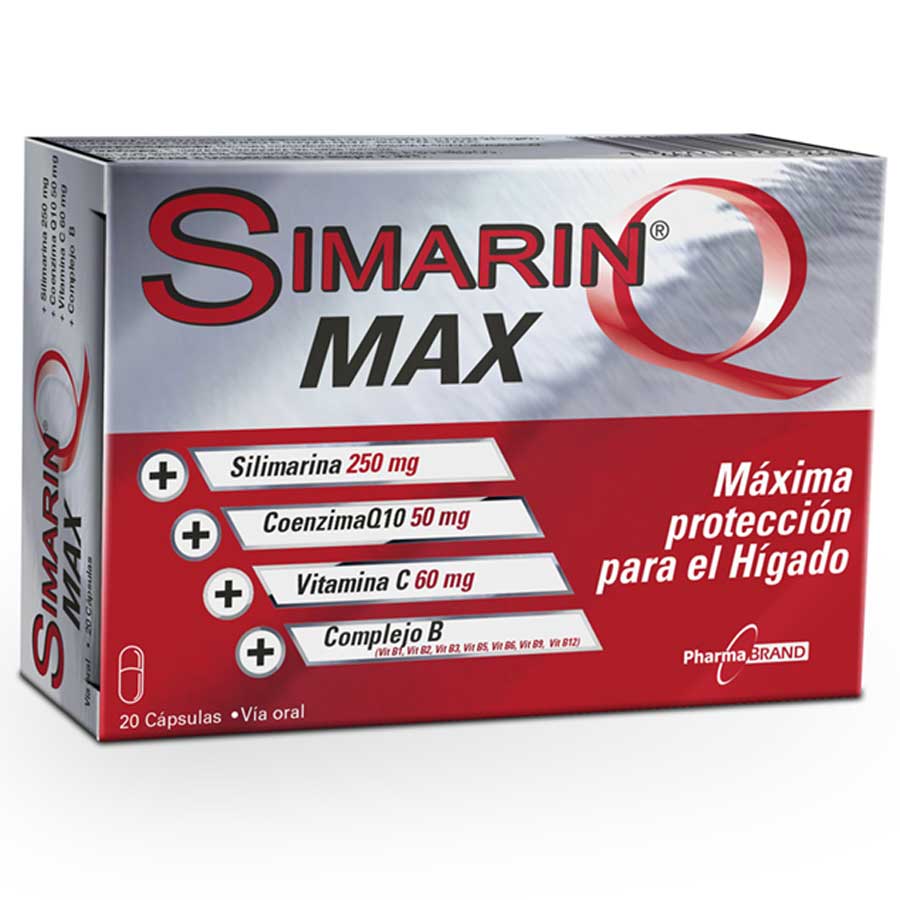 Imagen de Simarin max 250 mg x 50 mg cápsulas x 20