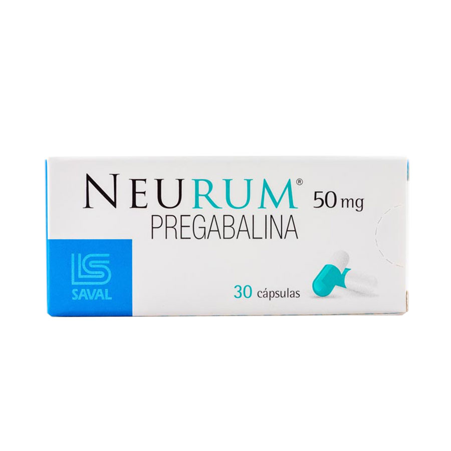 Imagen para  NEURUM 50 mg ECUAQUIMICA x 30 Cápsulas                                                                                         de Pharmacys