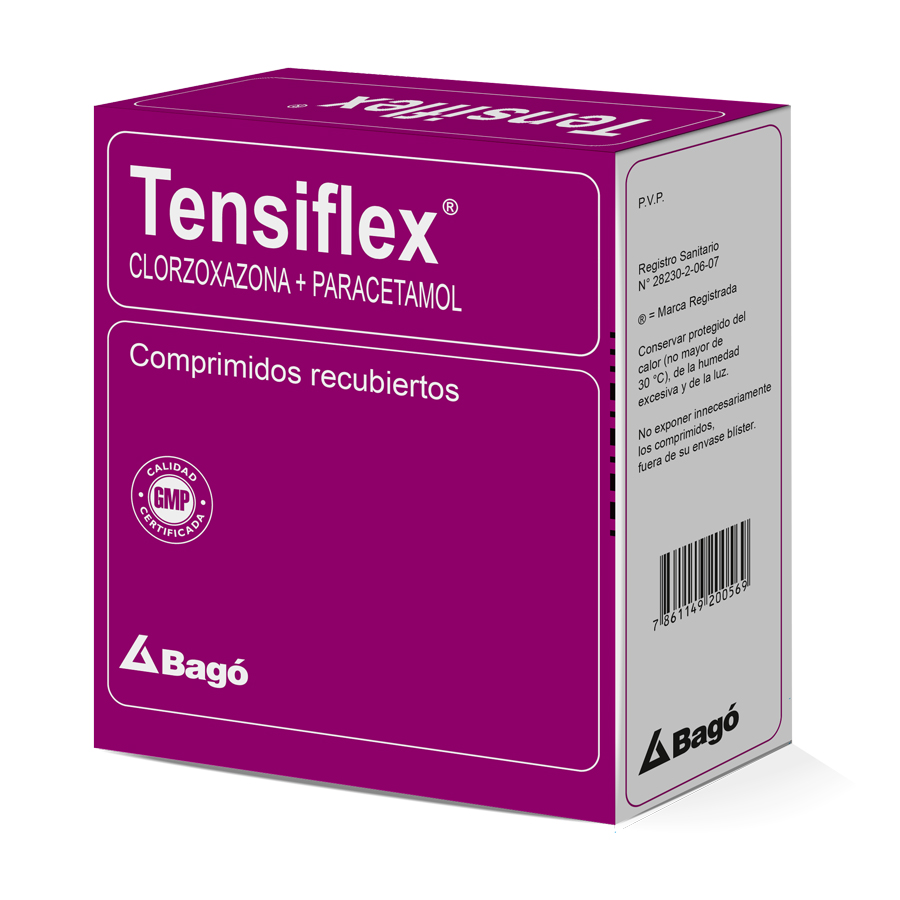 Imagen para  TENSIFLEX 300/250  mg x 200 Comprimidos Recubiertos                                                                             de Pharmacys