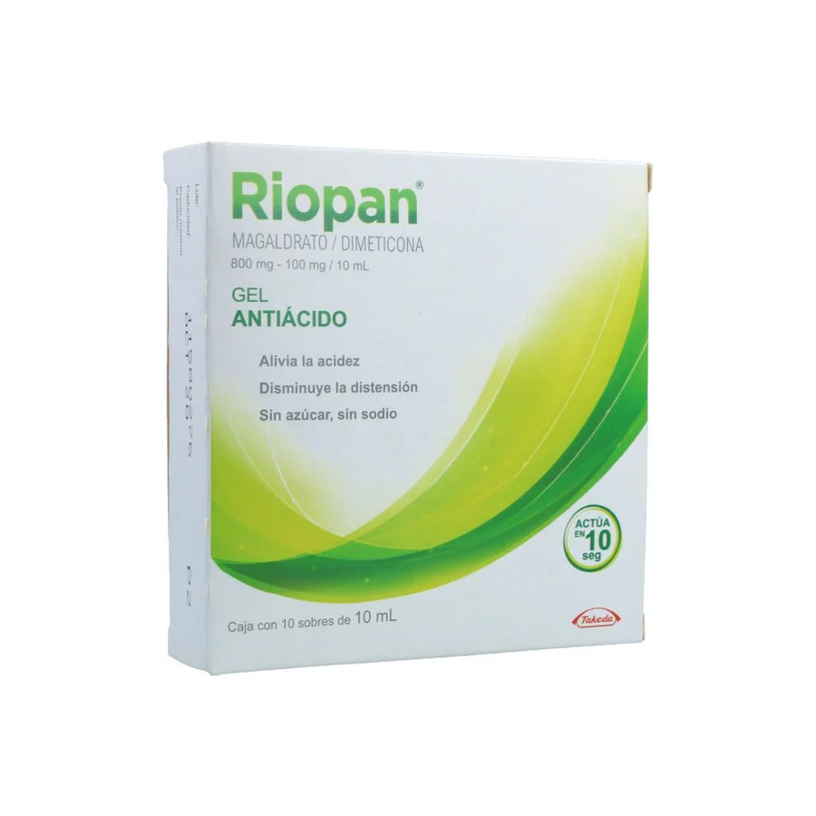 Imagen de  RIOPAN RIOPAN GEL-SOBx80/10MGx10MLx10 x 10