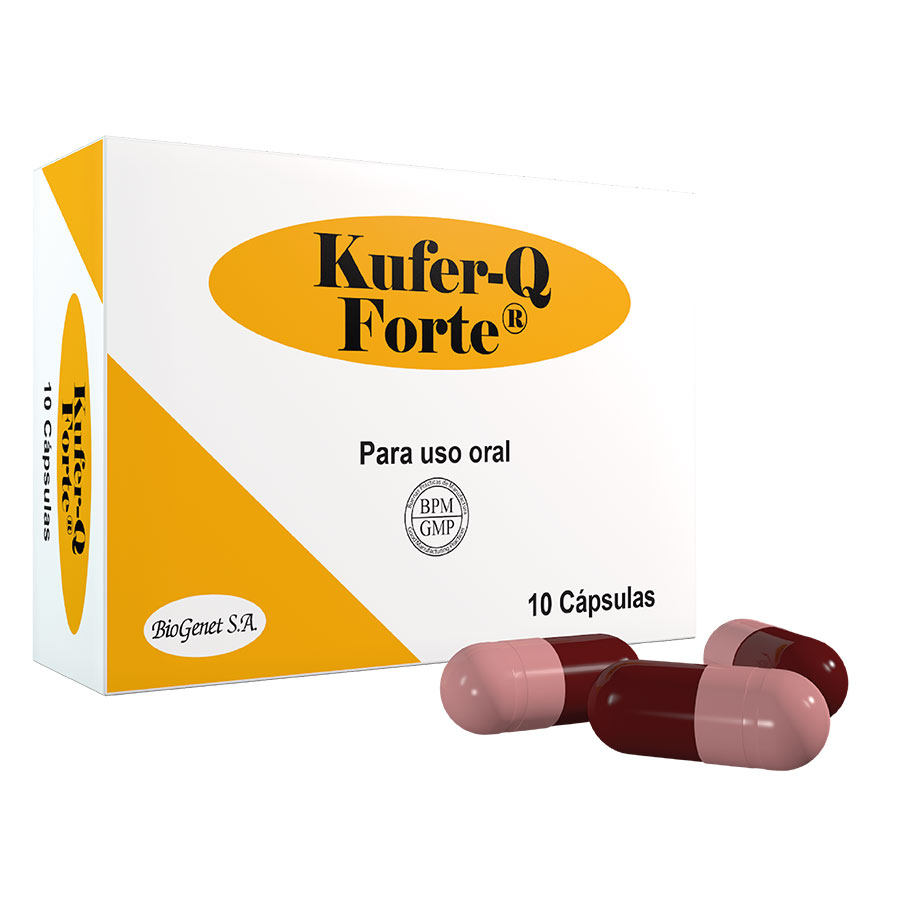 Imagen de  KUFER-Q Forte 140 mg x 10 mg Cápsulas x 10