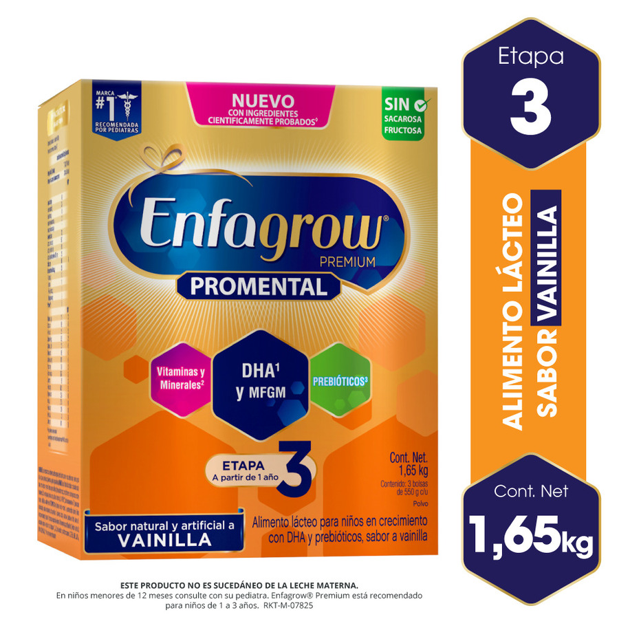 Imagen de Formula de crecimiento enfagrow premium- etapa 3- sabor vainilla caja de 1650g