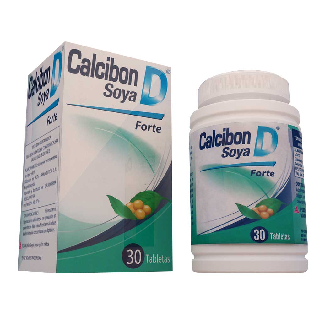 Imagen para  CALCIBON GRUPO FARMA x 30 Soya Forte Tableta                                                                                    de Pharmacys