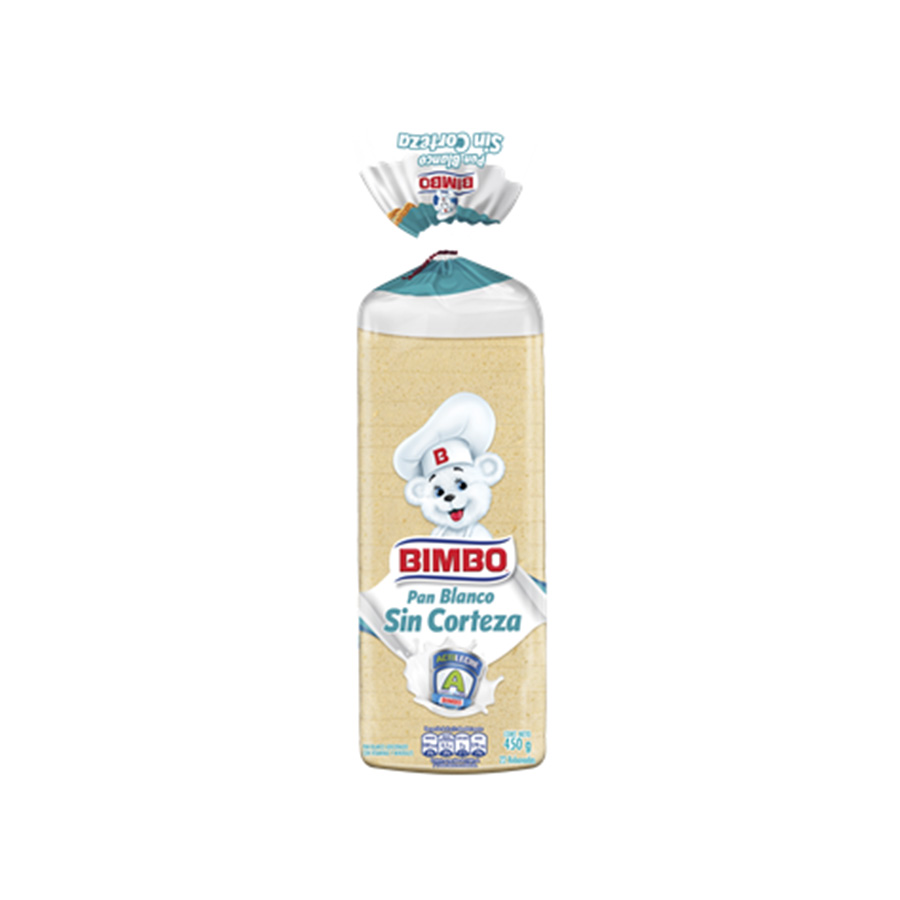 Imagen de Pan bimbo sin corteza 450 g