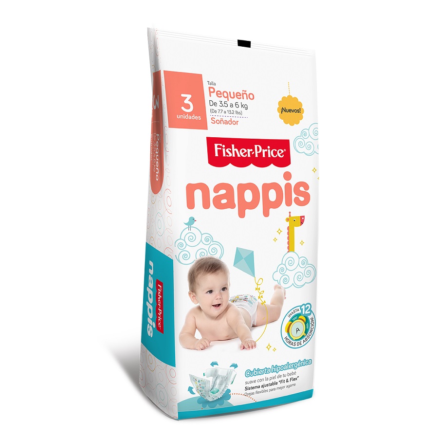 Imagen de Pañal fisher-price pequeño x 3