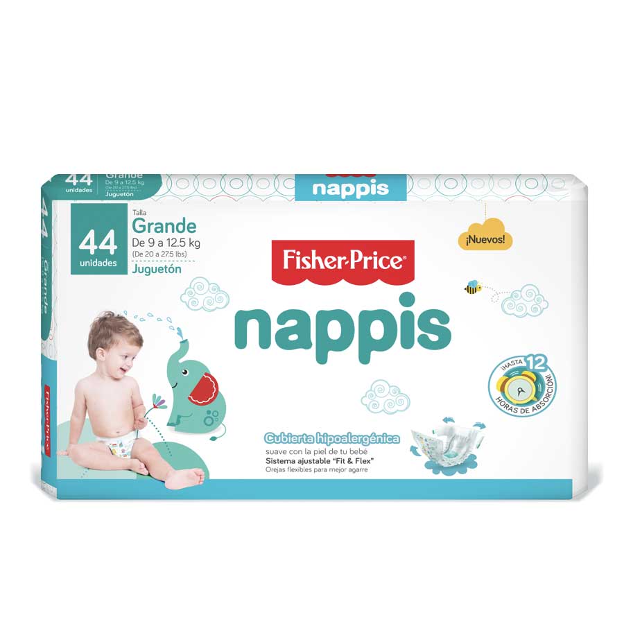 Imagen de Pañal fisher-price large 44 unidades