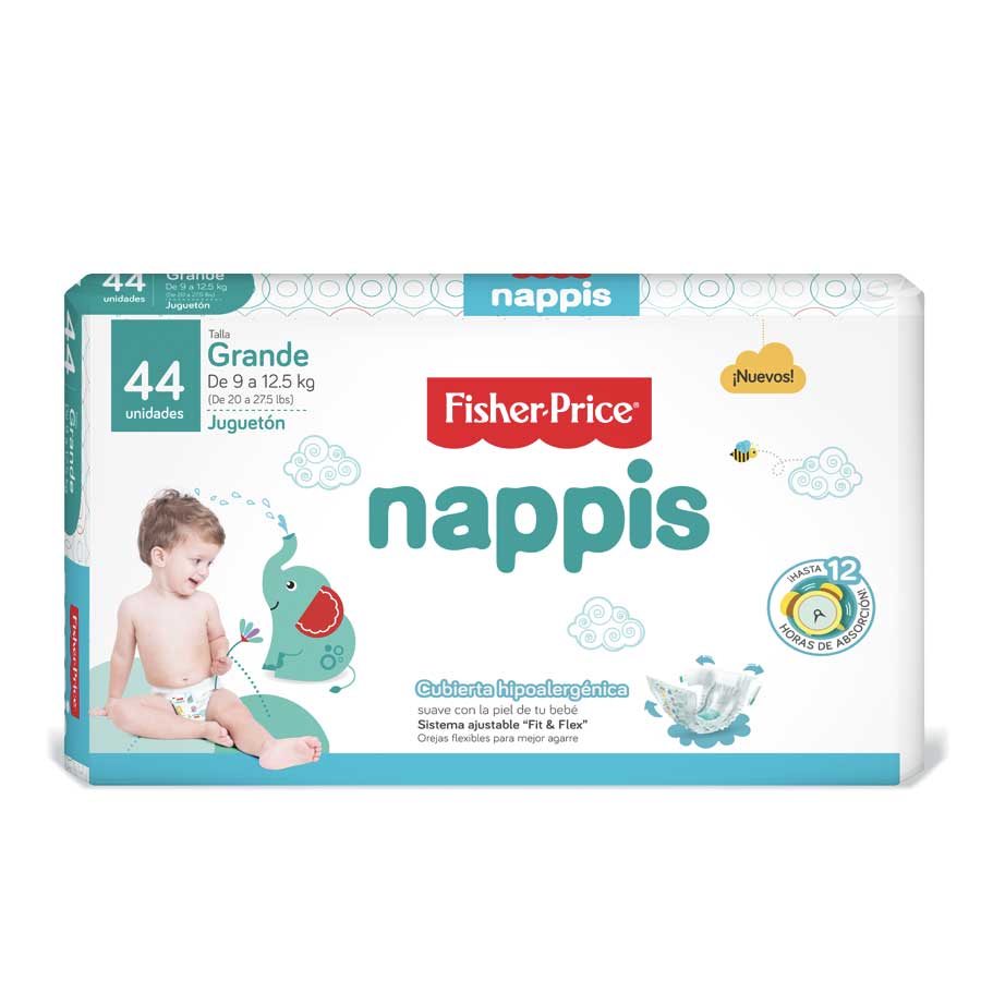 Imagen de  Pañal FISHER-PRICE Large 98127 44 unidades