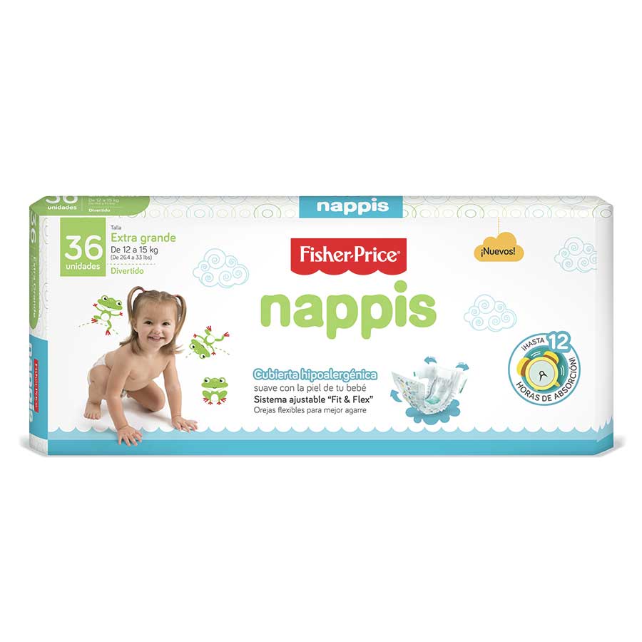 Imagen de Pañal fisher-price x-large 36 unidades