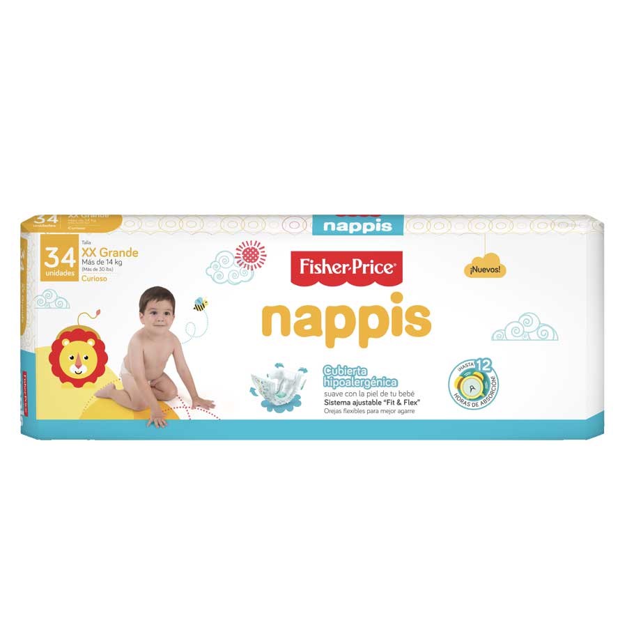Imagen de Pañal fisher-price xx-large 34 unidades