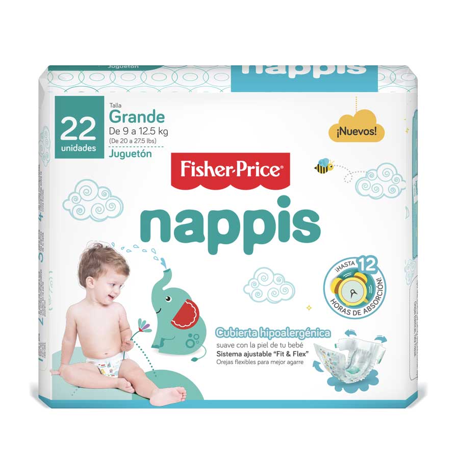 Imagen de Pañal fisher-price large 22 unidades