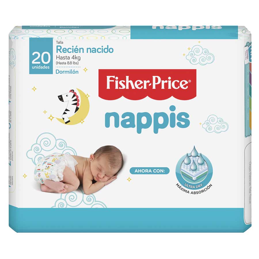Imagen de Pañal fisher-price recién nacido recien nacido 20 unidades