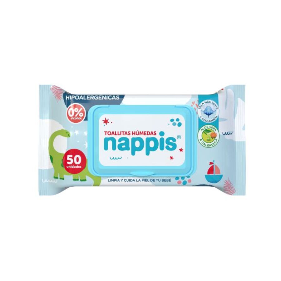 Imagen de Toallita húmeda nappis ultra sensible 50 unidades