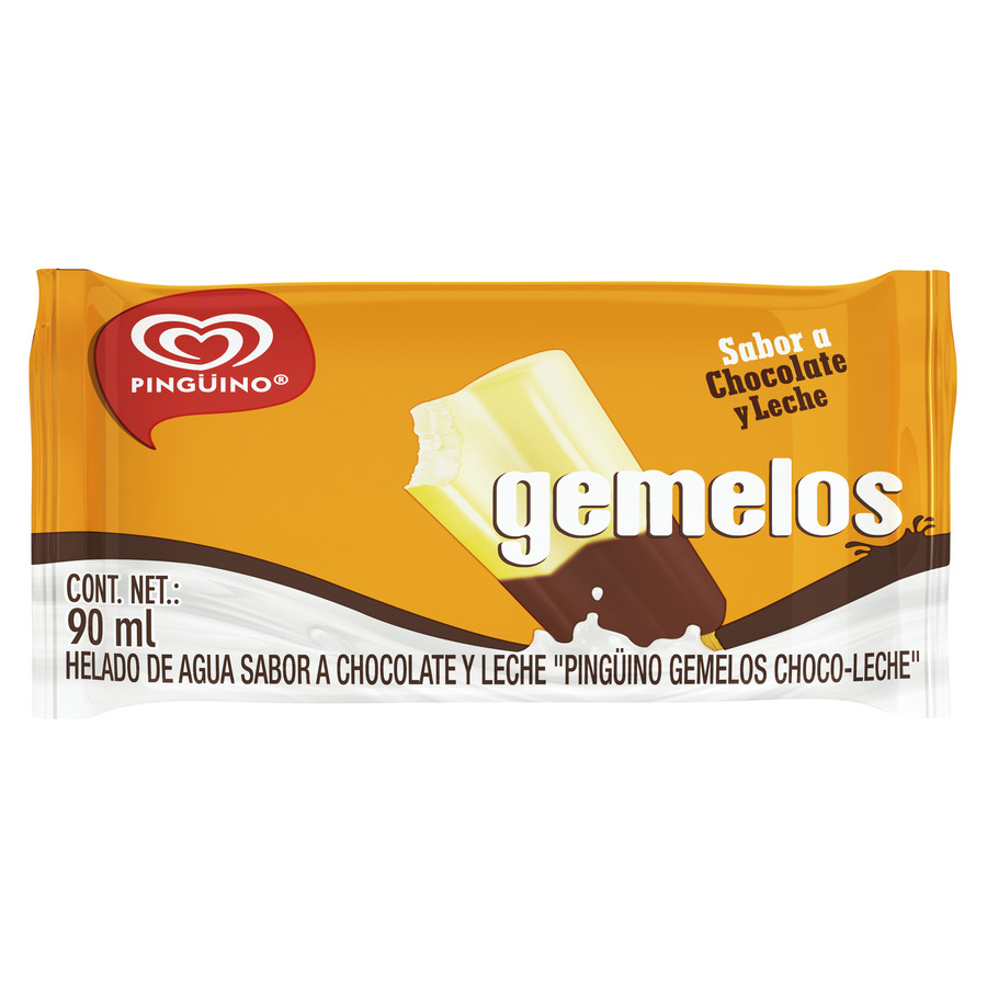 Imagen de Helado pingüino gemelo chocoleche