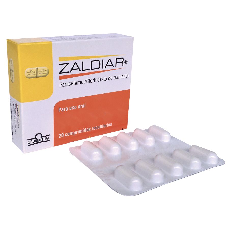 Imagen de Zaldiar 37.5/325mg grunenthal comprimido recubierto