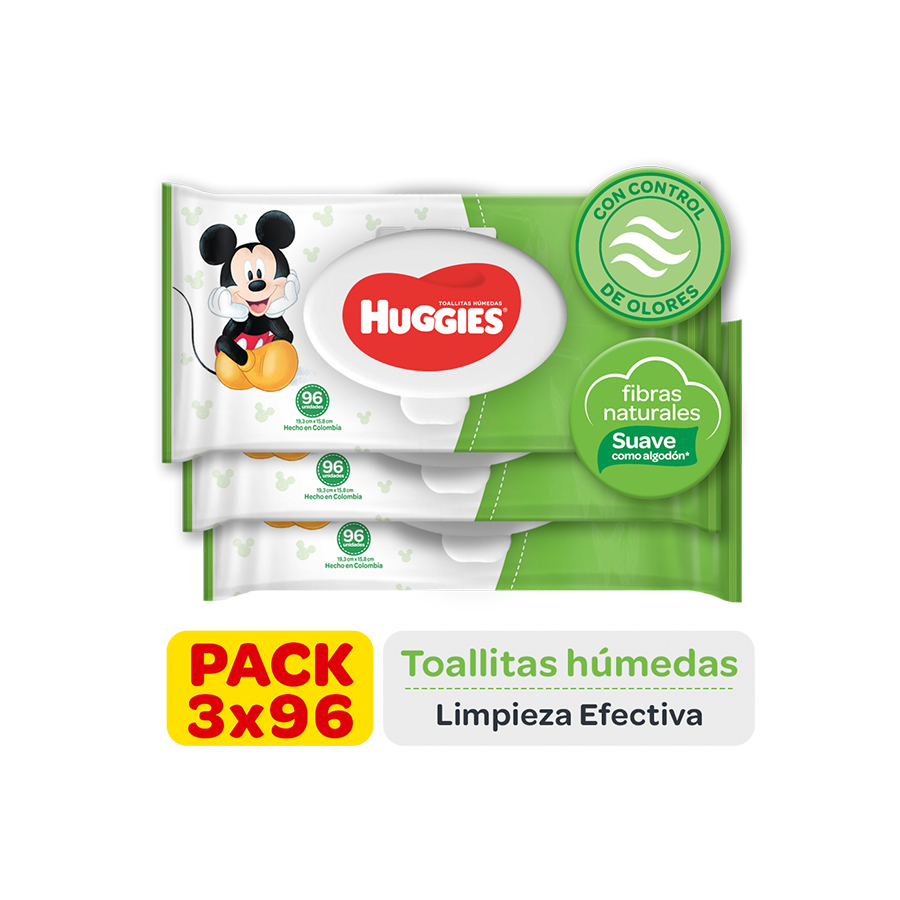 Imagen de Toallita húmeda huggies limpieza efectiva 96 unidades
