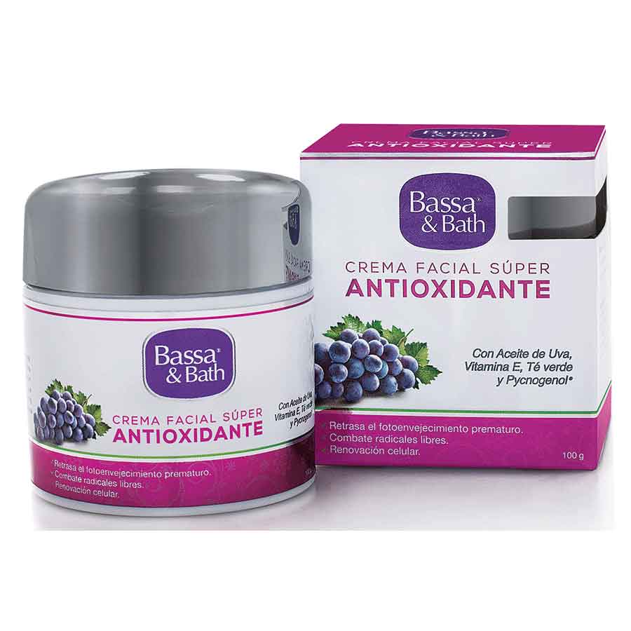 Imagen de Crema Hidratante Bassa Bath Súper Antioxidante Uva 100 g