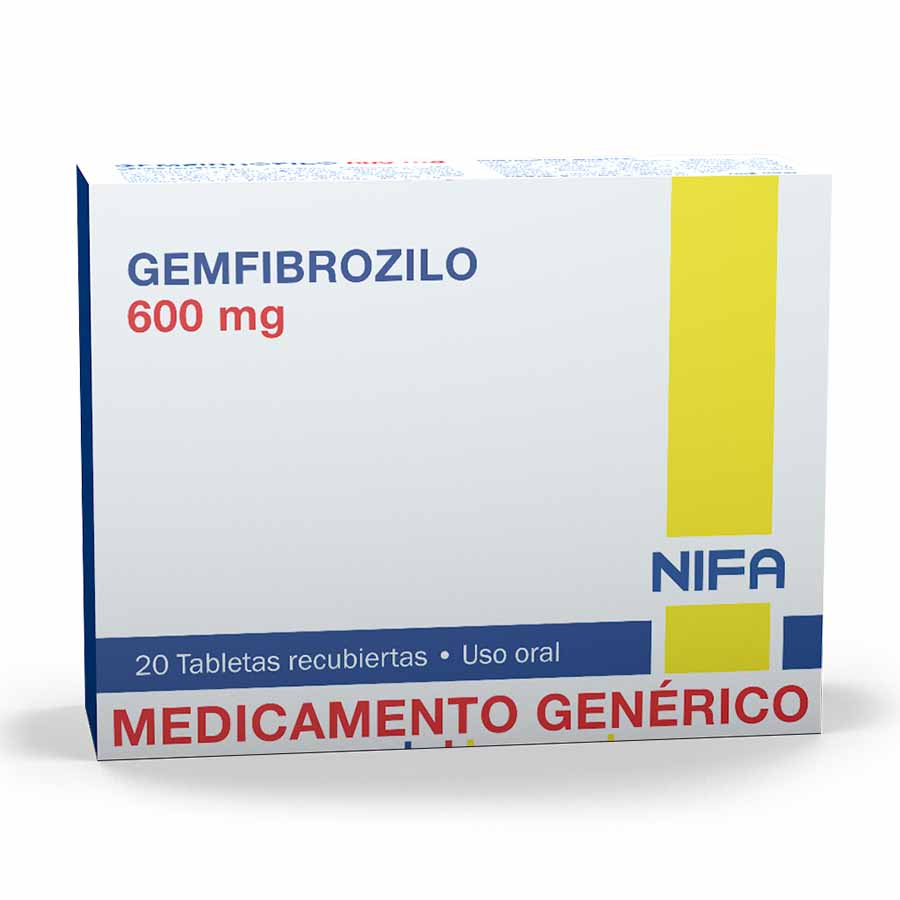 Imagen para  GEMFIBROZILO 600 mg GARCOS x 20 Tableta                                                                                         de Pharmacys