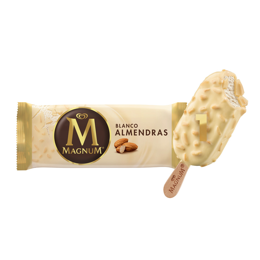 Imagen de Helado pingüino magnum blanco almendra 18 unidades