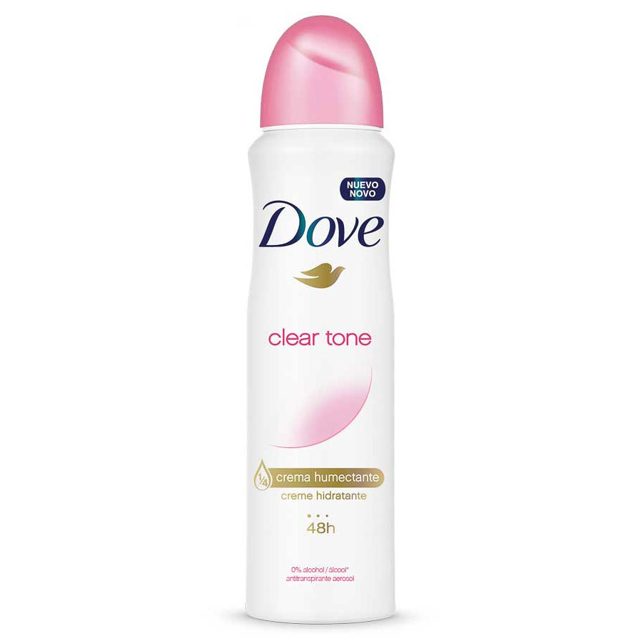 Imagen de Desodorante femenino dove clean tone aerosol 150 ml