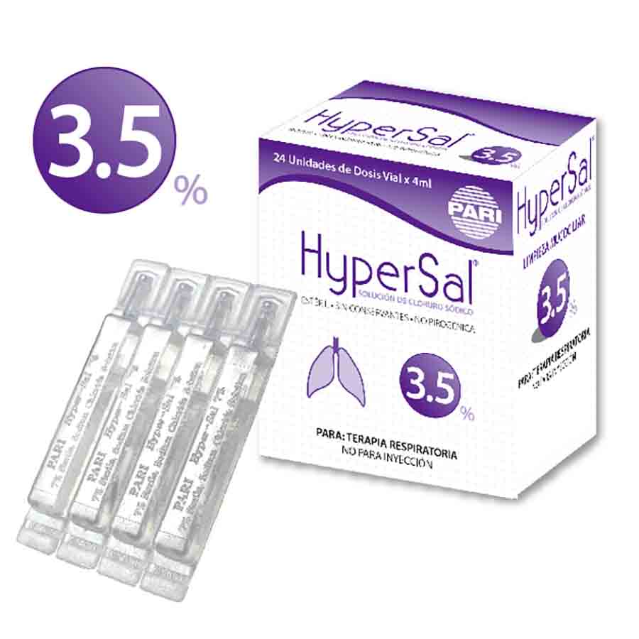 Imagen para  HYPERSAL 3.5 % METROPOLITANA TRADE x 24 Solución para Nebulizar                                                                de Pharmacys