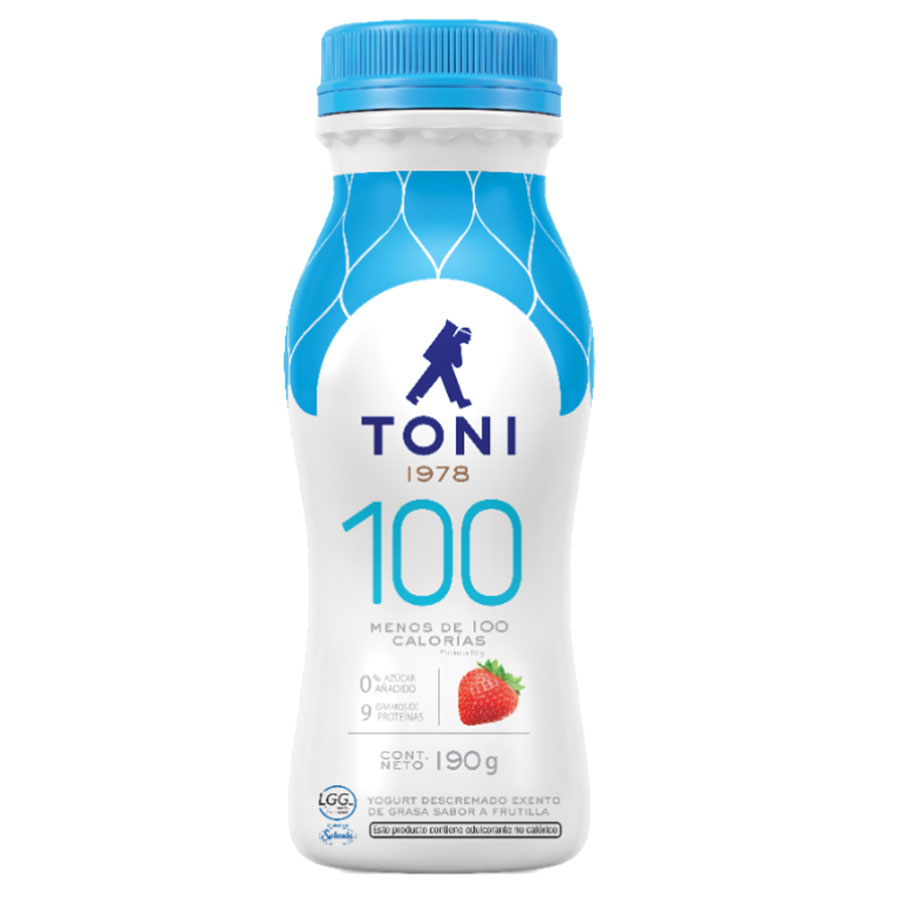 Imagen de  Yogurt TONI 100 Light Fresa 99356 190 g