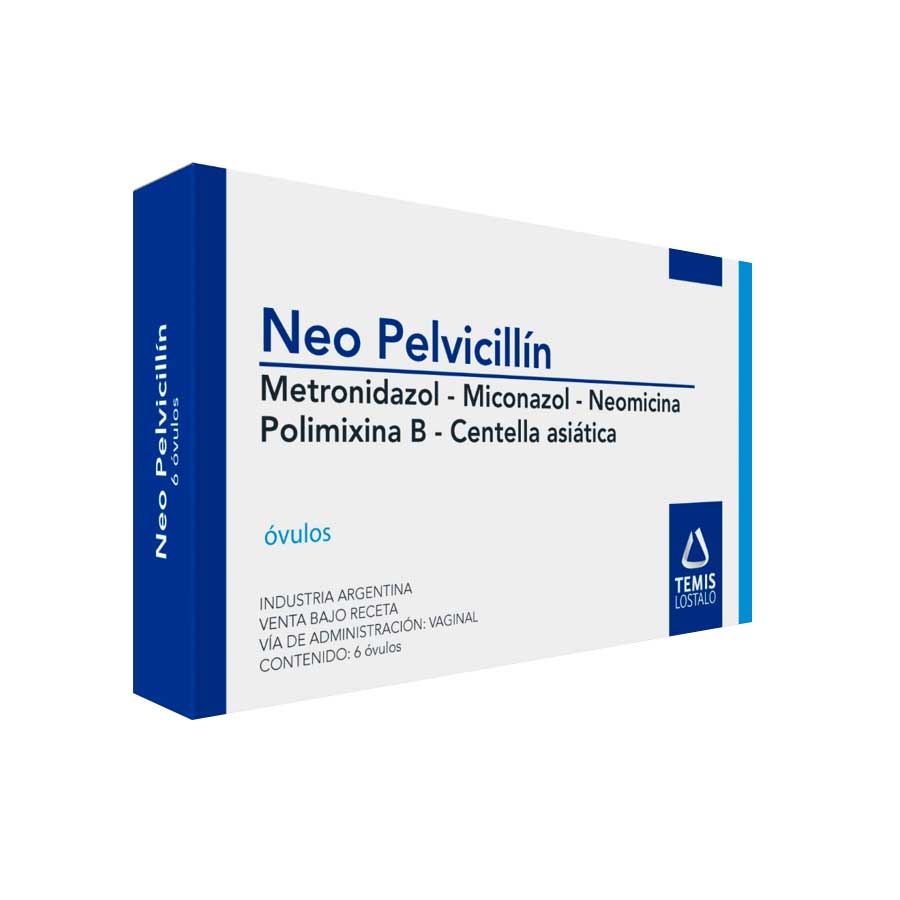 Imagen para  NEO PELVICILLIN 300 mg x 100 mg x 48.80 mg x 4.40 mg x 15 mg EUROSTAGA x 6 Óvulos                                              de Pharmacys