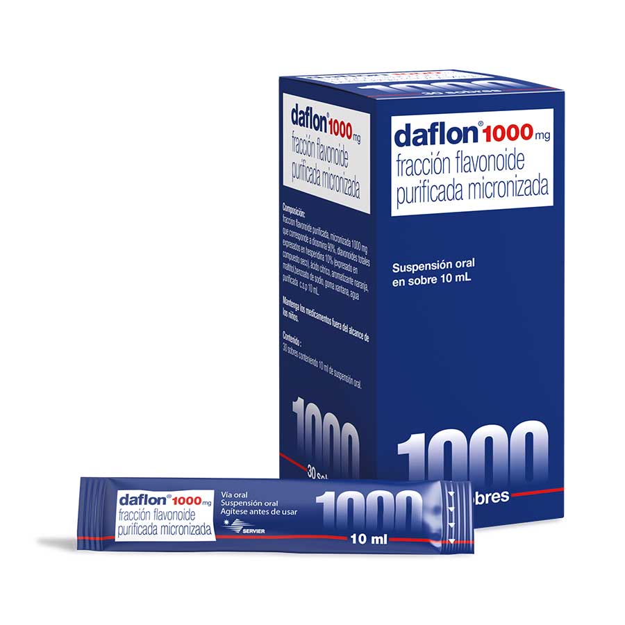 Imagen para Daflon 1000mg quifatex repr servier suspensión                                                                                  de Pharmacys