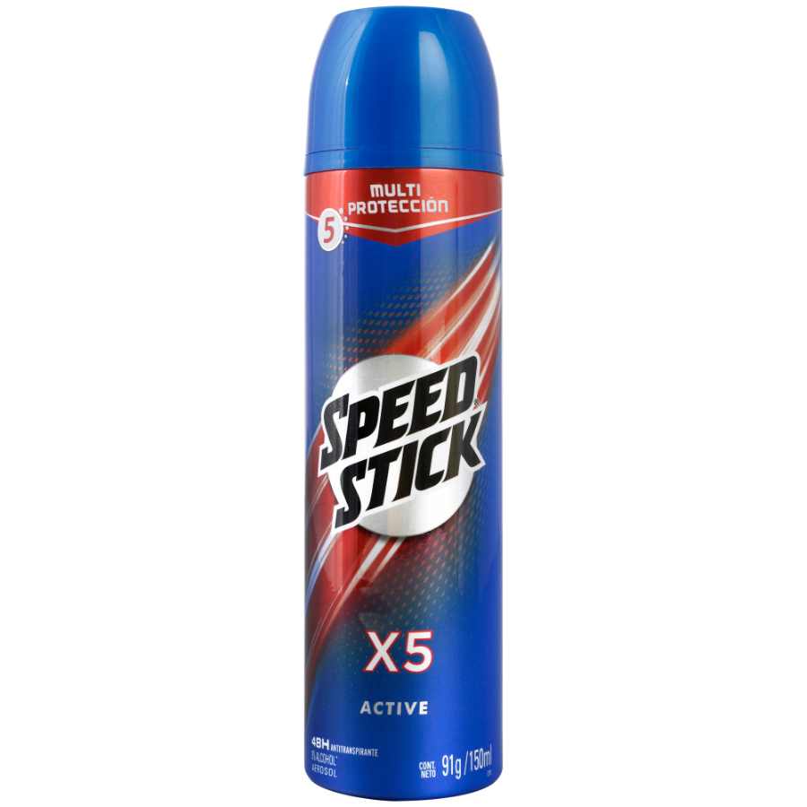 Imagen de Desodorante speed stick x5 active aerosol 150 ml