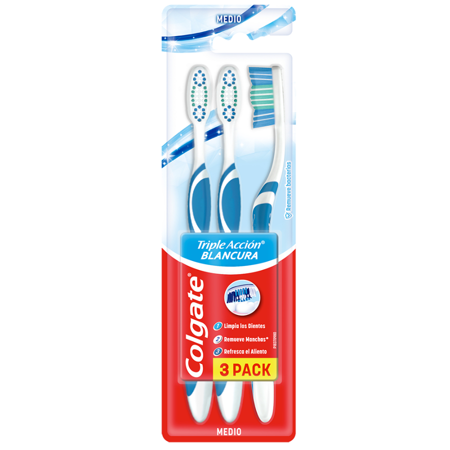 Imagen de Cepillo dental colgate triple acción 3 unidades